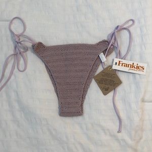 haze crochet bottom in the color orchid
